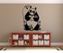 Panda Wall Sticker Black 60x80centimeter
