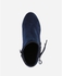 Joelle Suede Ankle Boots-Navy Blue