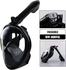 Full face diving mask, foldable, anti-fog, wide underwater vision for children and adults