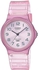 Casio Women Watch Translucent Color Analog Metallic Pink Dial Resin Band MQ-24S-4BDF., Pink, 38.8, bracelet