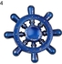 Bluelans Pirate Sailor Vintage Helm Wheel Metal Hand Spinner Finger Fidget Desk Toy (Blue)