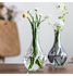 Glass Flowers Bottle Vase Transparent 3.5x17cm