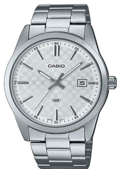 Casio Watch For Men Analog Stainless Steel Band Silver MTP-VD03D-7AUDF