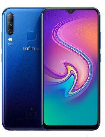 Infinix Hot S4 - 6.2" - 32GB + 3GB - 32MP (Dual SIM),Android 9.0 Pie- Blue + Free Cable