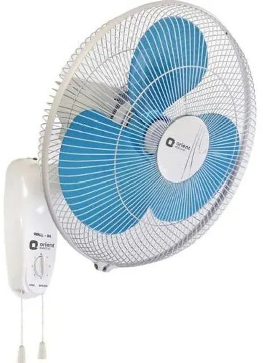 Premier High Quality Wall Fan Quiet Operation Power full Air Flow Double Reinforced Grill Blue 16 inch
