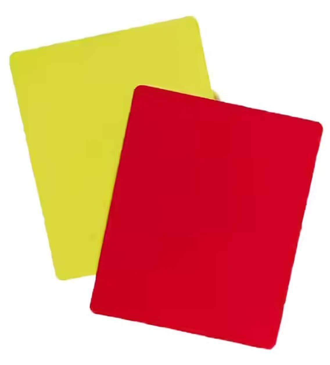 Soccer Referee Red and Yellow Card