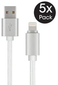 Xcell Lightning Cable Silver X5 Pack