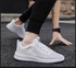 Air Permeability Lace-Up Sport Shoes White