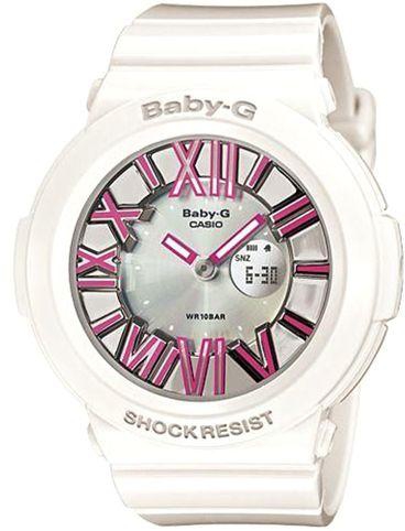 ساعة كاسيو بيبي-جي للنساء شاشة انالوغ/رقمية سوار راتنج - BGA-160-7B2