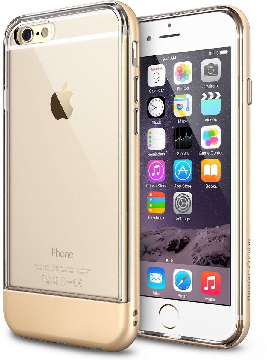 Rearth FUSION FRAME Dual-Layered TPU Bumper and PC Frame Case for Apple iPhone 6 - Royal Gold