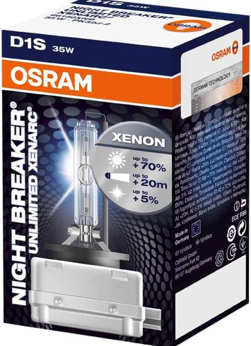 OSRAM Xenarc Night Breaker Laser D1S Xenon Headlight Bulbs (Twin
