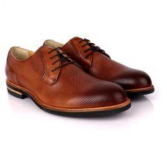 Steptronic Waxed Lace Up Shoe - Brown