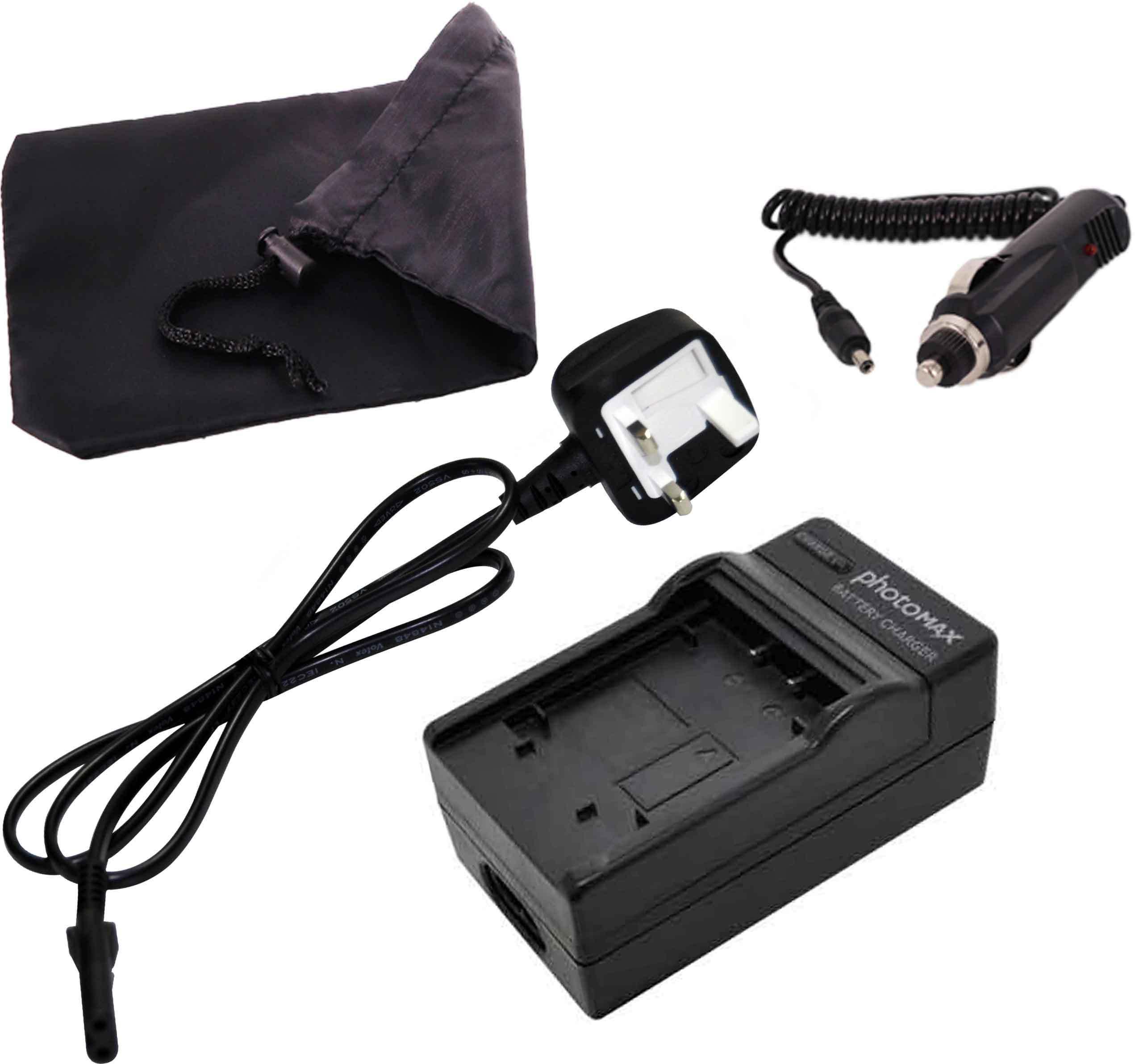 photoMAX Camera Battery Charger with UK Cable for  Sanyo DBL-90/ DB-L90UA