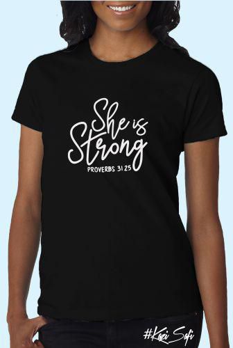 Fashion Black Christian Religious Tshirt