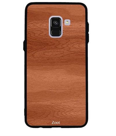 Protective Case Cover For Samsung Galaxy A8 Wooden Ring Pattern