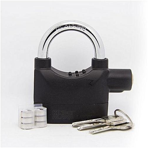Generic Alarm Padlock For Door/Motor/Bike/Car 110db Anti-Theft Security Lock Set With Batteries