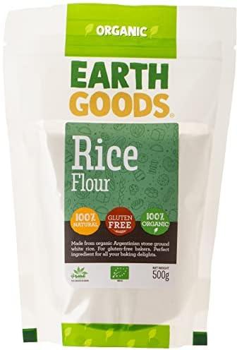 500g طحين الأرز عضوي خالي من الغلوتين من ايرث غودز
