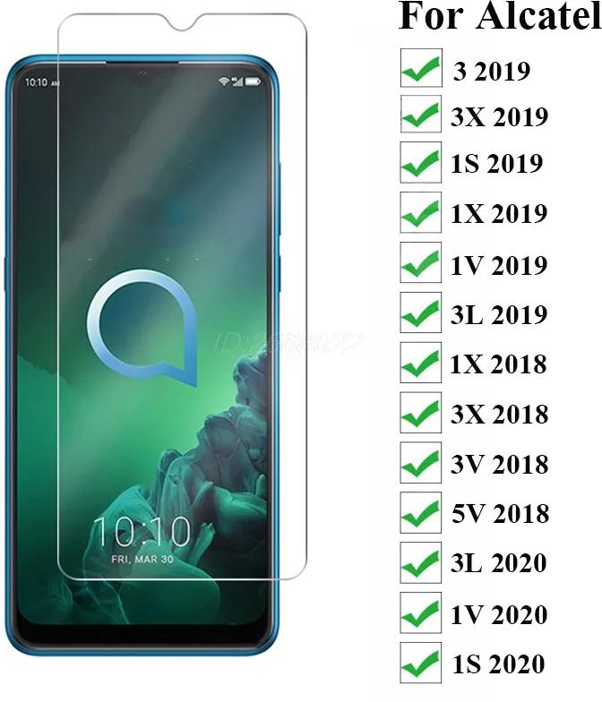 9H Screen Protectors Glass For Alcatel 3 2019/Alcatel 1S 1X 1V 3L 3X 3V 5V 3L 2018 2019 2020