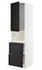 METOD / MAXIMERA خزانة عالية لميكروويف مع باب/درجين, أبيض/Bodbyn أبيض-عاجي, ‎60x60x220 سم‏ - IKEA