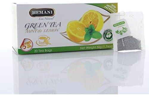 Hemani Green Tea Mint and Lemon - 20 Tea Bags