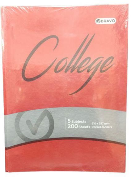 Sasco College A4 Binder Notebook – 200 Sheets - Red