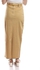 Esla Basic Plain Maxi Skirt - Beige