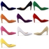Fashion WOMENS LADIES MID HIGH HEEL WEDDING BRIDAL PARTY PROM STILETTO COURT SHOES SIZE