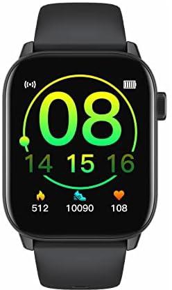 Lazor Core Smart Watch Touch Screen Multiple Watch Face Daily Activity Tracking With Health Tracker, Black, 1.69'', Bluetooth