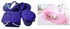 Cherish Baby Bath Set 7pcs - Purple + Pop Up Baby Bed Net - Pink