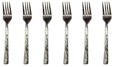 Stainless Steel Dessert Fork Set Of 6 Pieces