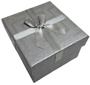 Fashion Grey Gift Boxes With Cover Ribbon