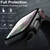 Compatible with Apple Watch Case with Screen Protector, Full Protective Cover Case Hard PC Bumper + 9H Bulletproof Glass Screen Protector for Apple iWatch, Black, Aplle Watch 38mm Series 1/2/3