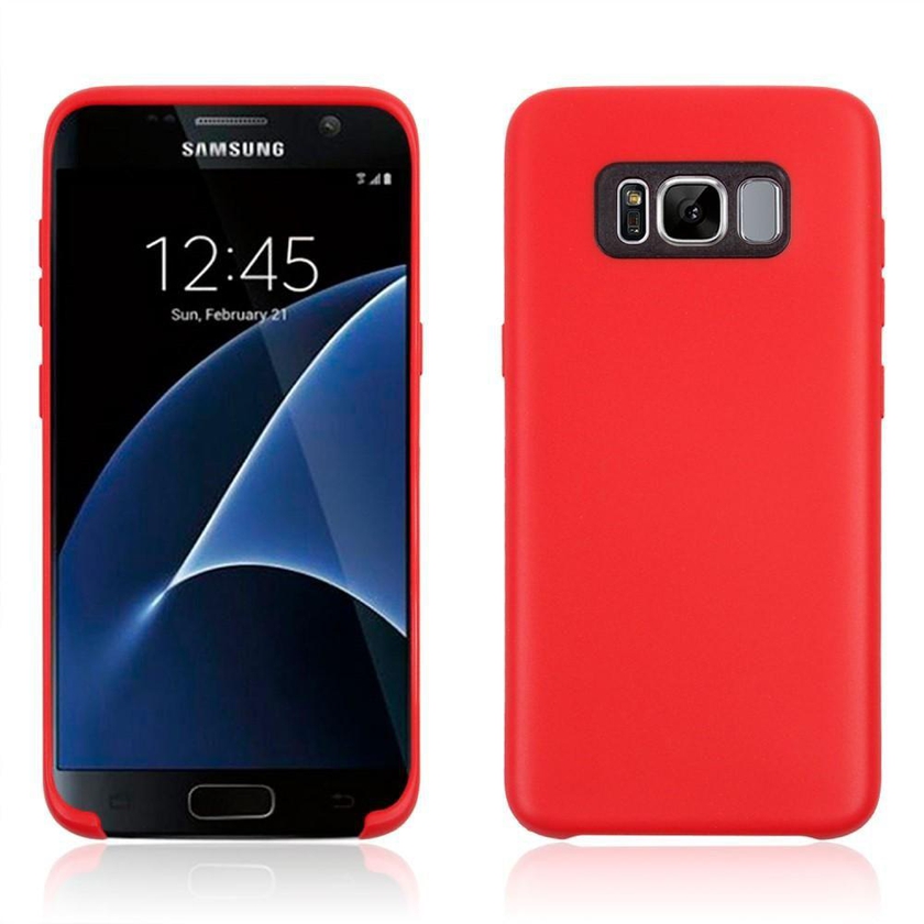 For Samsung Galaxy S8 G950 - Solid Color Soft TPU Cover Case - Red