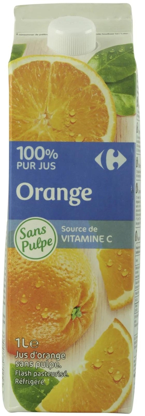 كارفور عصير برتقال 1 لتر