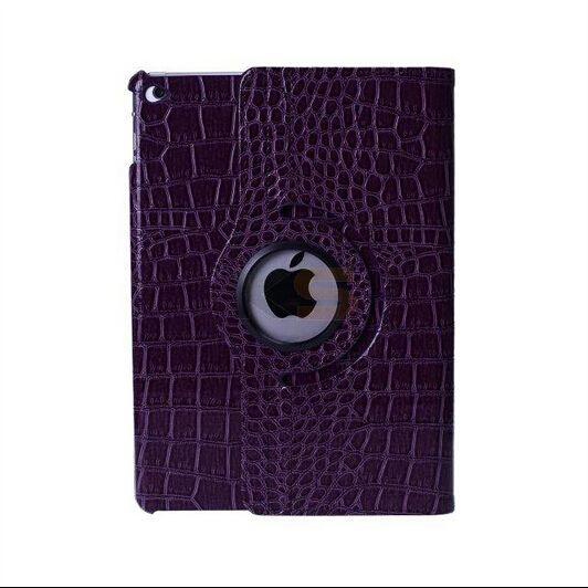 360 Swivel Stand Smart Cover for iPad Air2/iPad 6 Crocodile Leather Stand Case for 9.7inch pad
