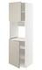 METOD High cab f oven w 2 doors/shelves, white/Bodbyn grey, 60x60x200 cm - IKEA