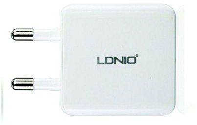 LDNIO DL-AC200 - Dual USB AC Power Charger Adapter with Lightning Cable
