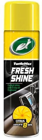Turtle Wax Fresh Shine Car Cockpit Shine & Air Freshner Citrus Scent