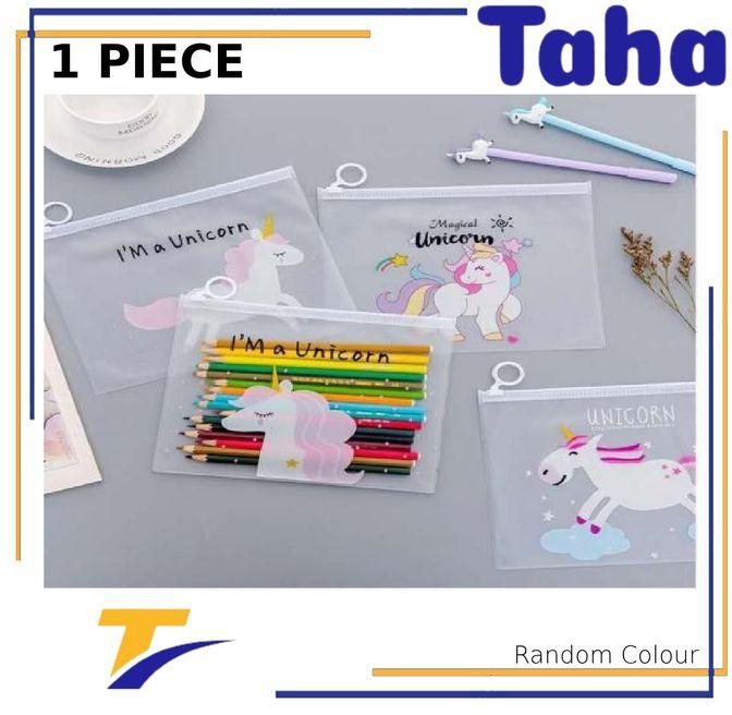 Taha Offer Cute Transparent Multi-functional PVC Zipper Bag 1 Piece
