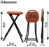SunBoat Commerce Portable Folding Stool Chair – Orange‏ Color