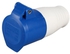 Generic TA-Blue 240V 16 Amp 3 PIN Industrial Plug & Wall Socket Waterproof IP44 2P+Earth*Blue