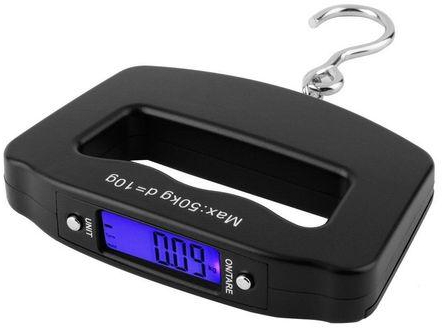 Allwin Pocket 50kg/10g LCD Digital Fishing Hanging Electronic Scale Hook Weight Luggage