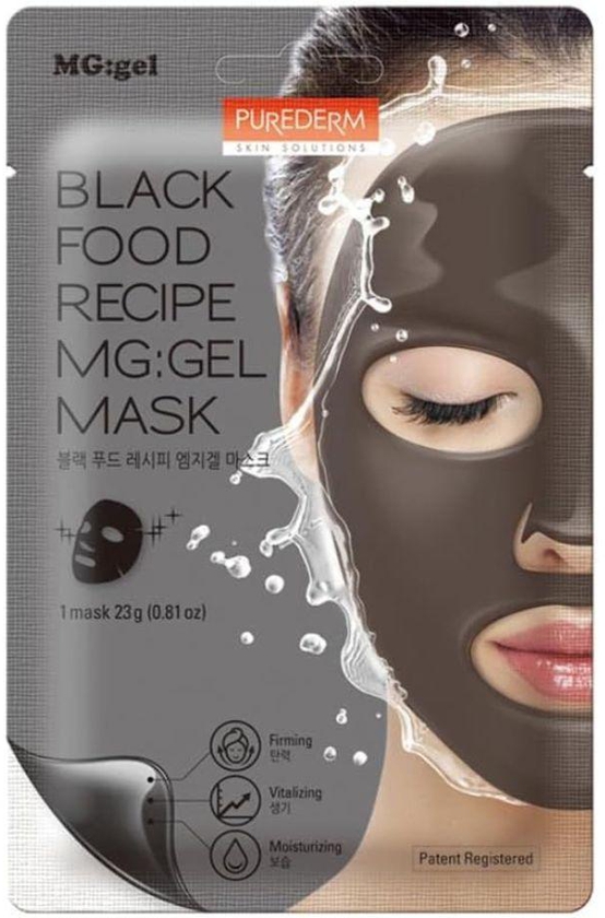 Purederm Food Recipe Gel Mask Black