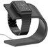 Generic Aluminum For Apple Watch Charging Dock / Station / Platform For Apple Watch Stand Charging Stand Bracket Docking Station Holder-Dark Gray