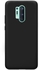 Liquid Silicone Case Candy Color Solid Plain for OnePlus 8 Pro  - Black