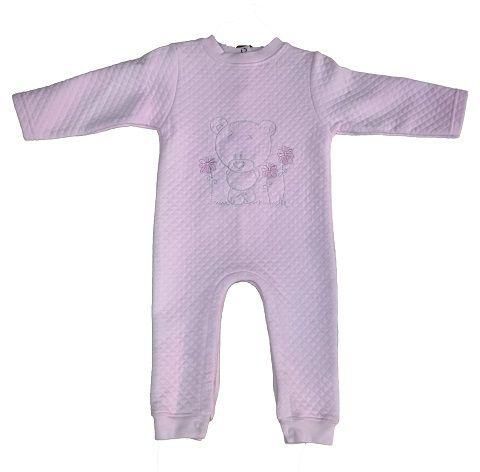 Pink Heavy Cotton Junior Romper for girls - Age 6 - 12 months