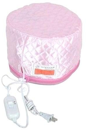 5-In-1 Face Massager With Thermal Spa Heat Cap Pink/White