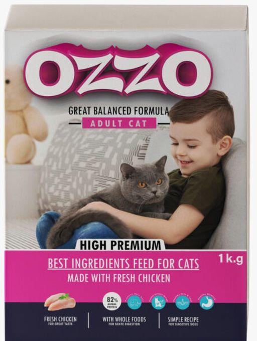 Ozzo اوزو دراى فود للقطط البالغة بالدجاج 1 كيلو