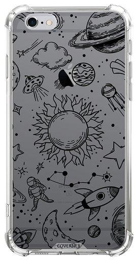 Shockproof Protective Case Cover For Iphone 6s Space Doodle