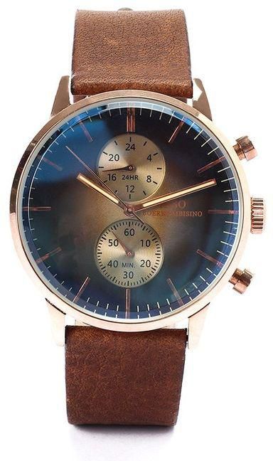 Ibso Top Luxury Brand Watch Fashion Cool Leather Quartz Watches Calendar Wristwatch